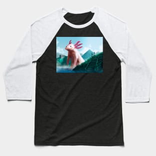 Axolotzilla Baseball T-Shirt